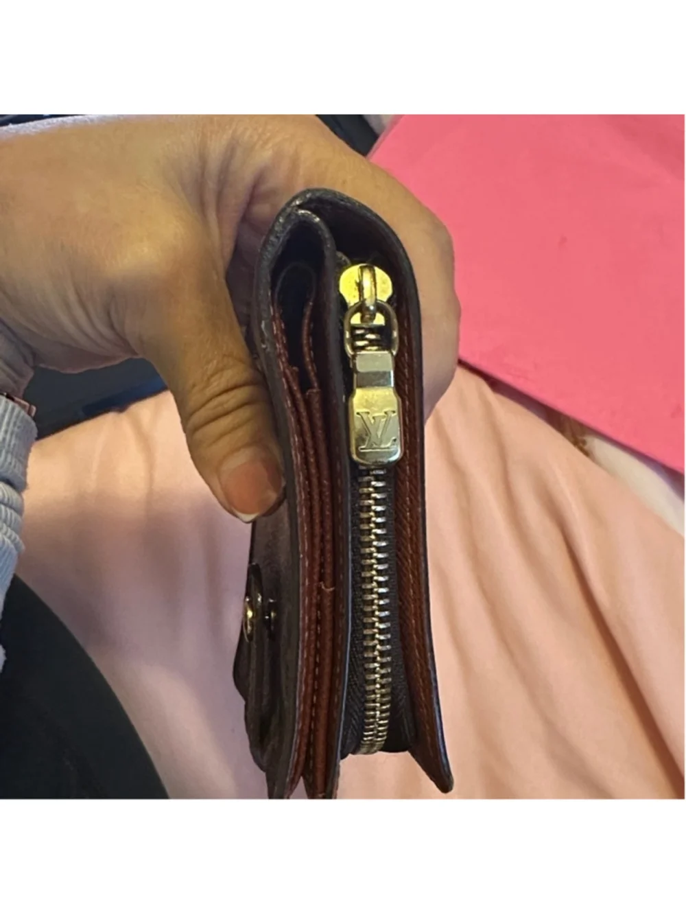 Louis Vuitton Brown and Gold Monogram Wallet